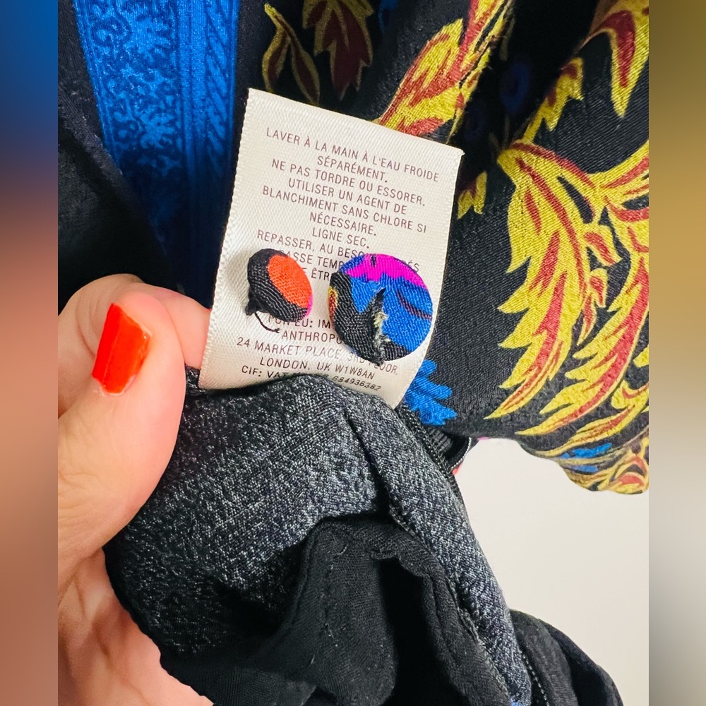 Anthropologie ETT:TWA Scarf Print Jumpsuit – Size 6 - Picture 13 of 16